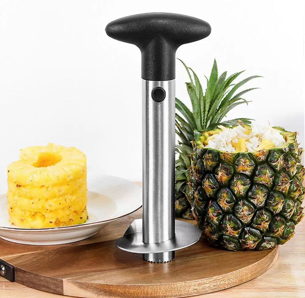 Stainless Steel Pineapple Corer & Slicer – Quick Fruit Cutter Tool