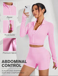 Women 3-Piece Short and Zip Gym Set