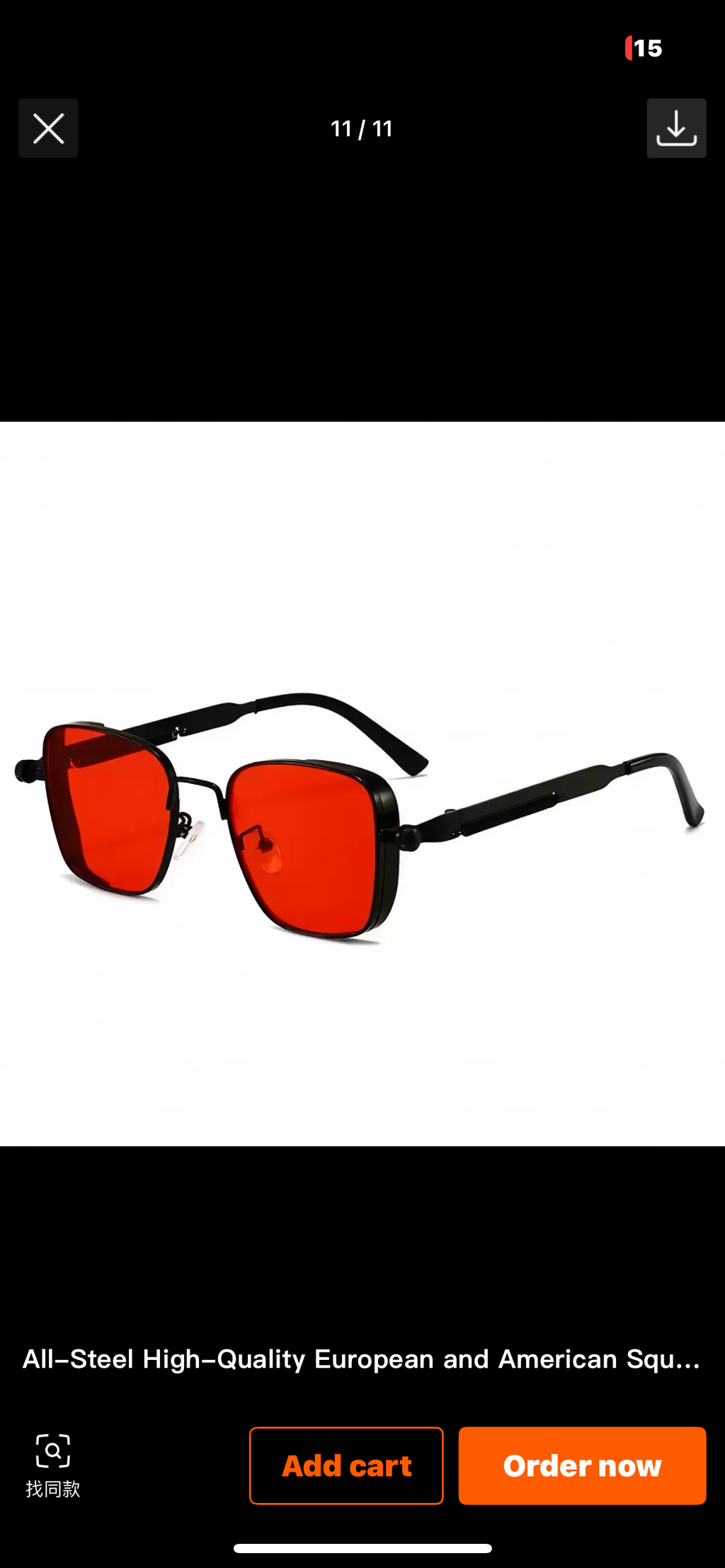 Chunky Fashion Sunglasses – Bold Style, Endless Choice ( 4 Pairs) 🕶️✨