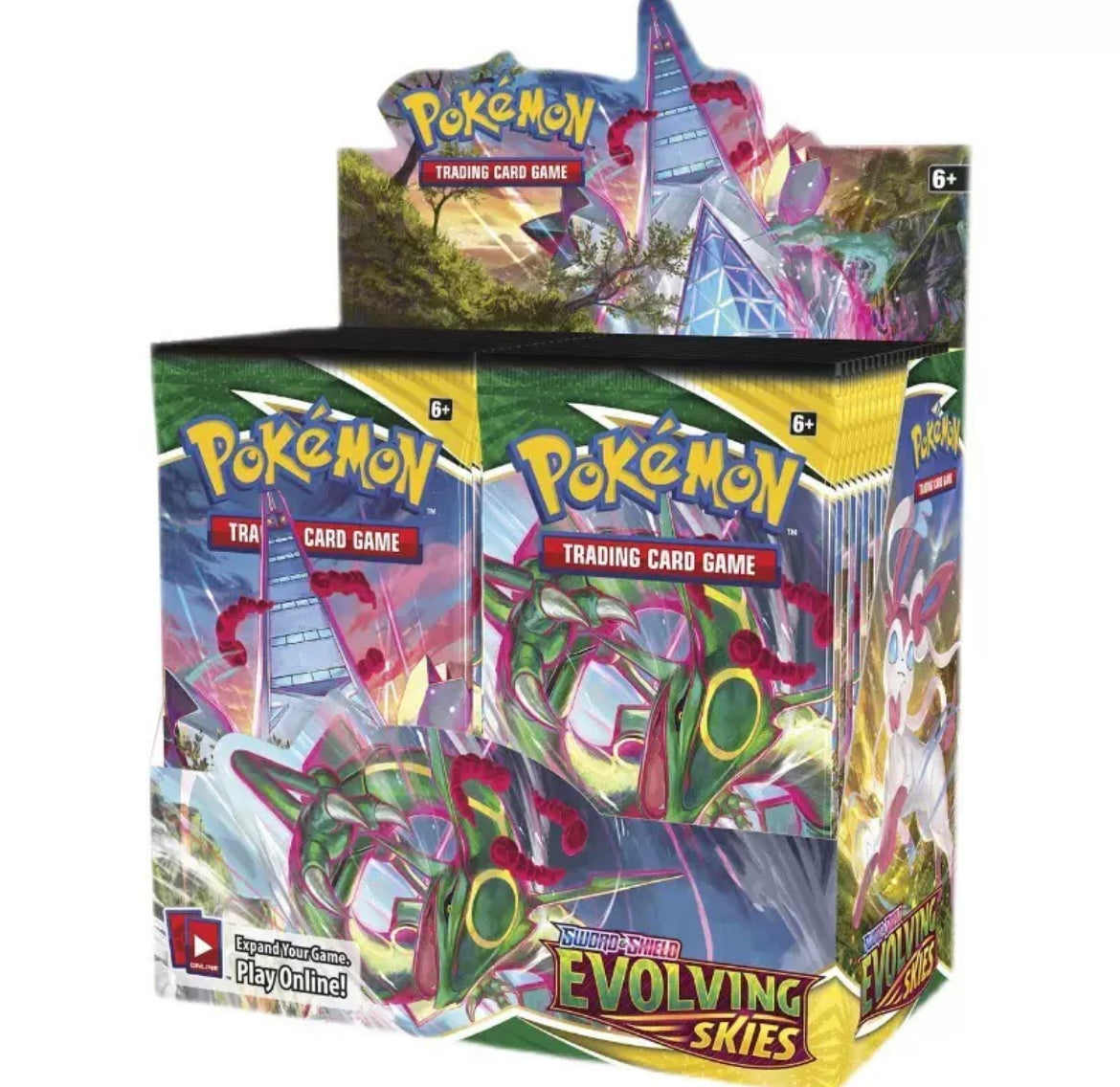 Pokémon Evolving Skies Full Packs and Box