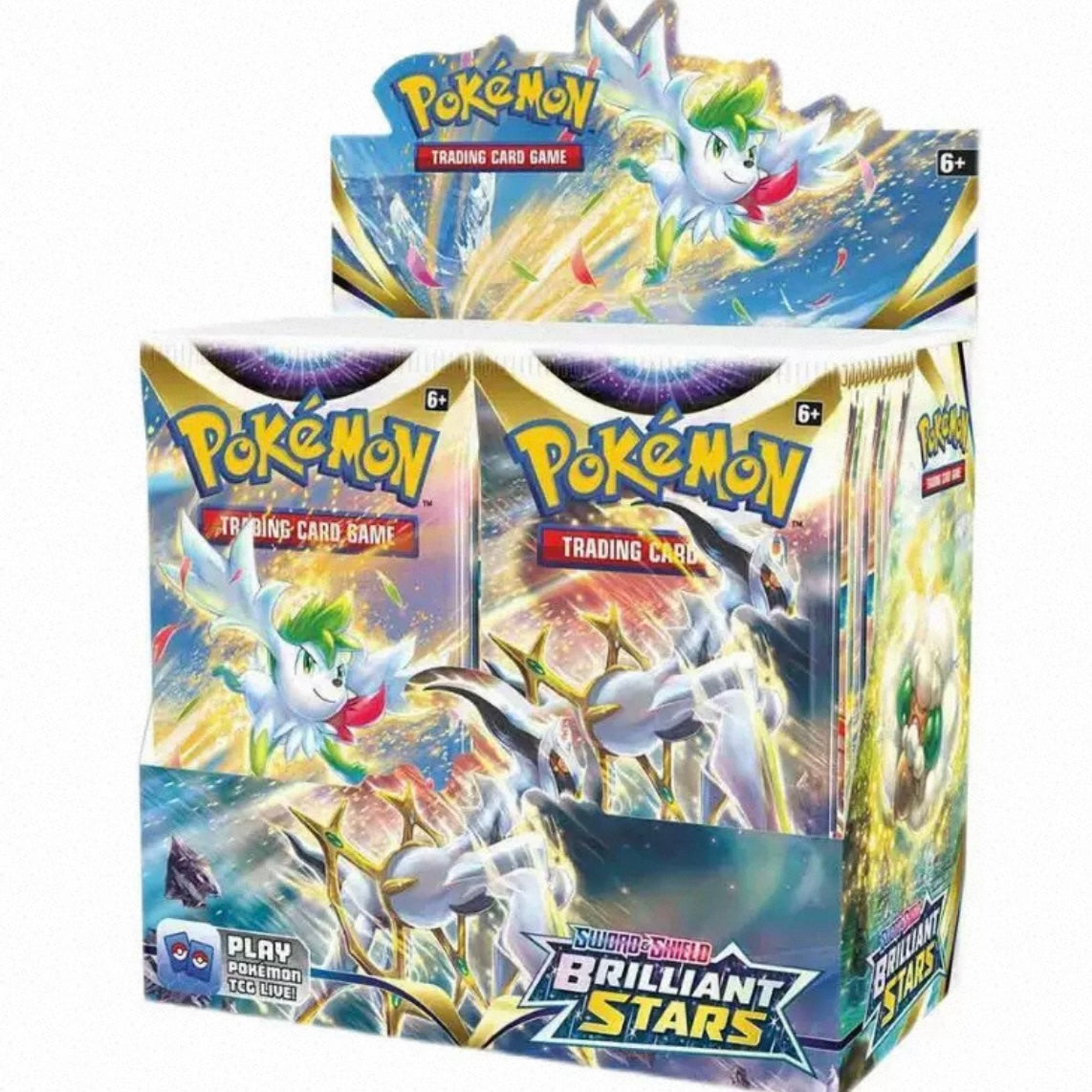Pokémon Brilliant Stars Full Packs and Box