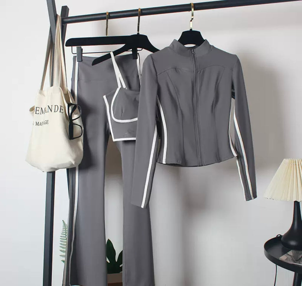 Women’s 3 Piece Gym Set Flared