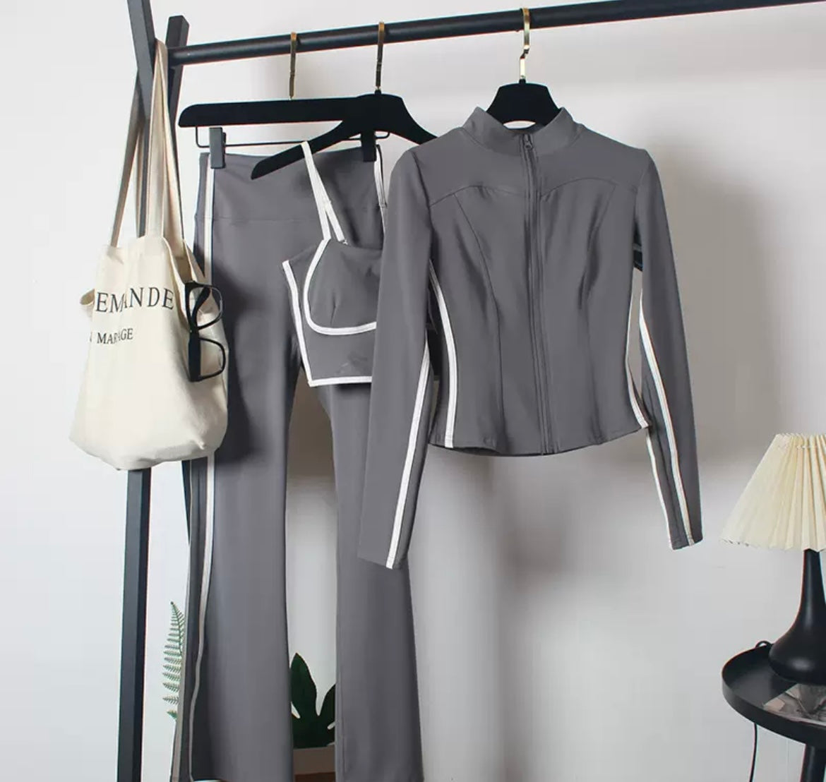Women’s 3 Piece Gym Set Flared