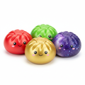 Kawaii Dumpling Squishies in Red, Green, Gold and Galaxy colours