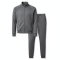 Slim-Fit Zip-Up Tracksuit Set – Premium Athleisure