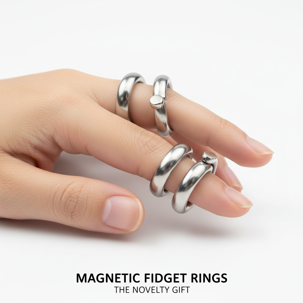 Magnetic Fidget Rings Set