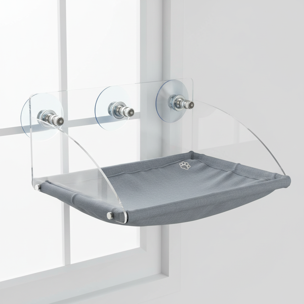 Cat Window Perch — Suction Cup Hammock Seat