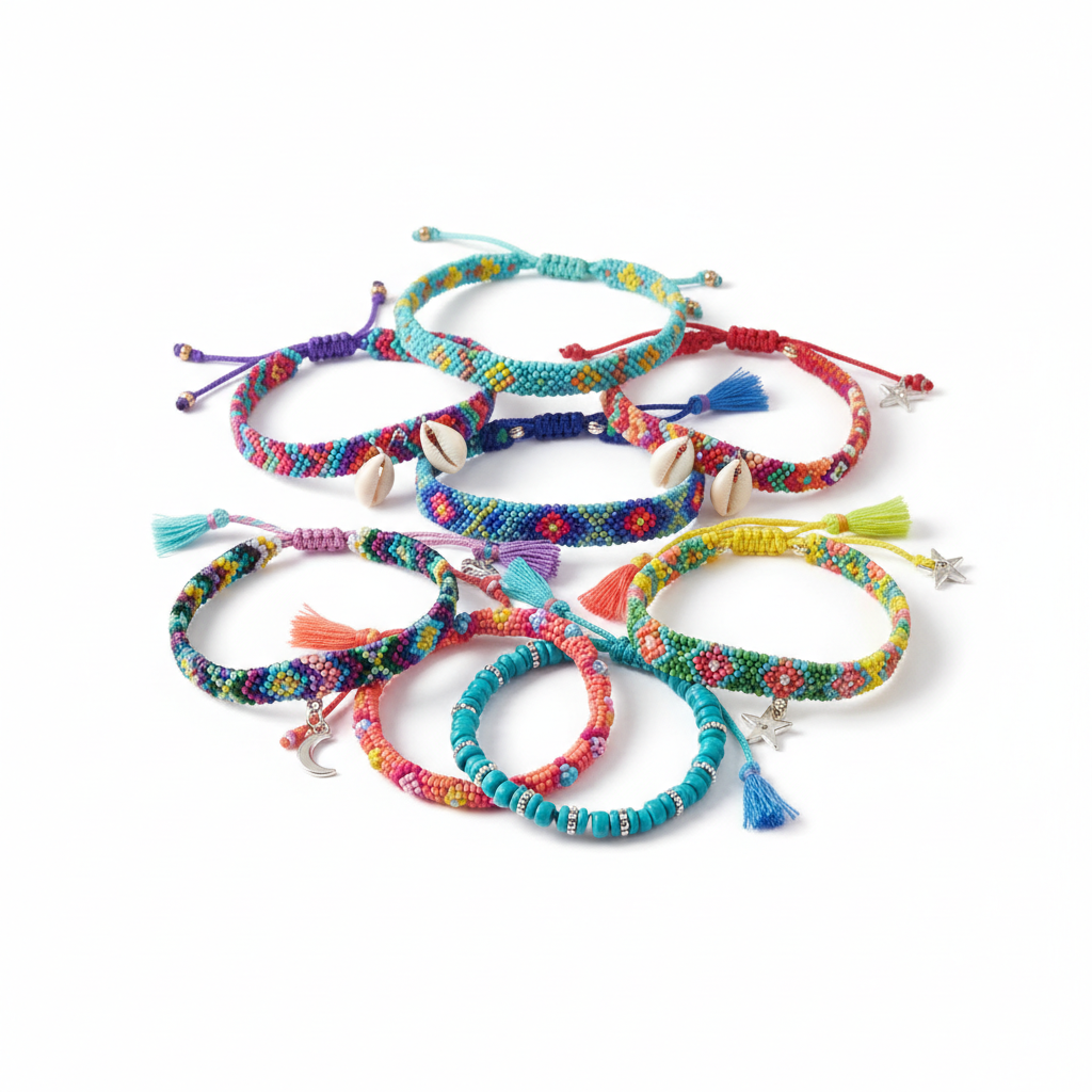 Beaded Friendship Bracelet Set