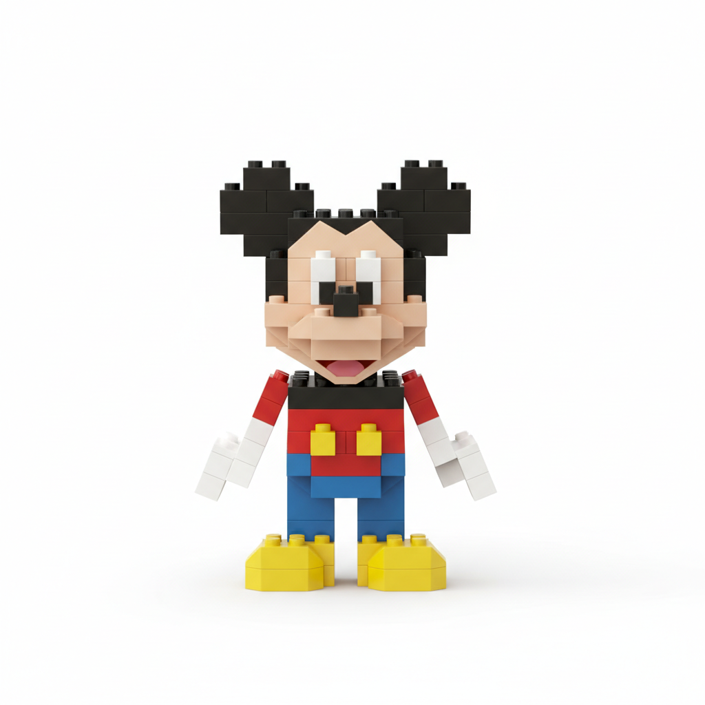 BRICKS Mickey Mouse Building Figure