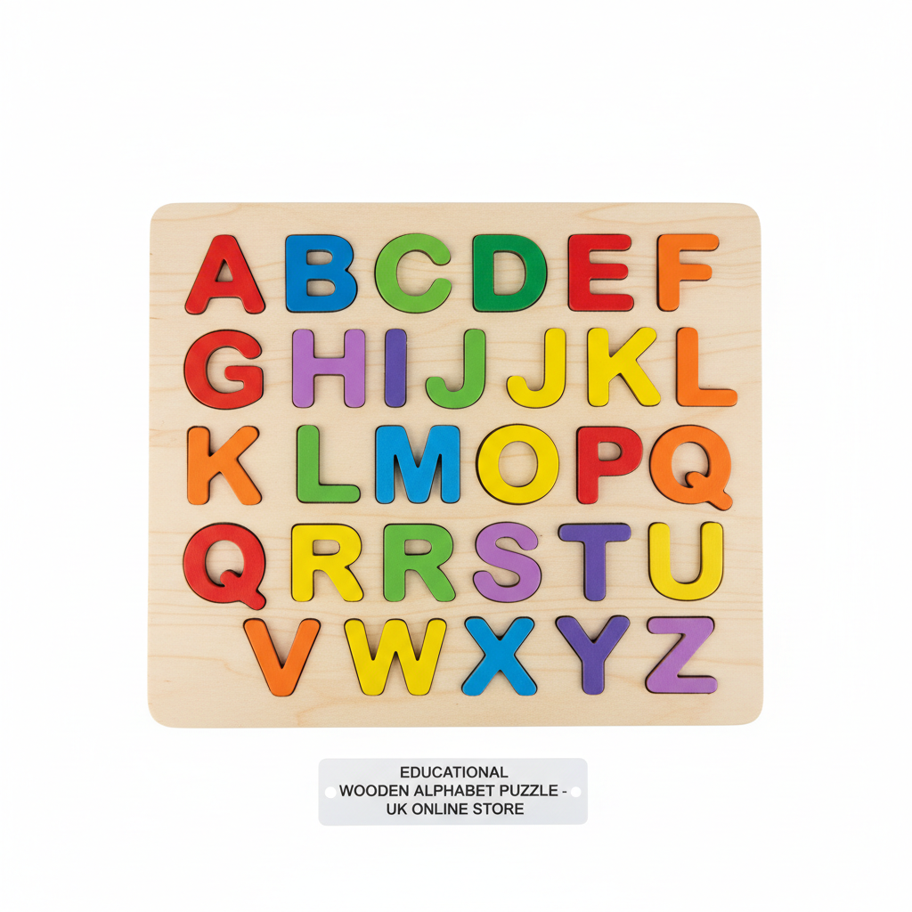 Wooden Alphabet Puzzle for Toddlers